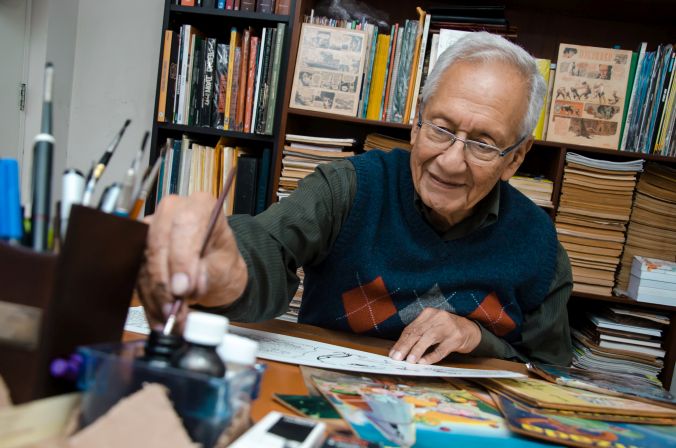 El sábado 15 de setiembre, a las 6:00 p.m., se realizará la mesa de homenaje al artista Javier Flórez Del Águila como parte del 4° Encuentro de Narradores Gráficos. (Foto: Tom Quiroz)