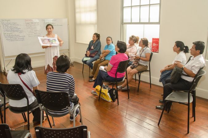 La dirección del Círculo está a cargo de la escritora y educadora Cucha del Águila. (Foto: Diego Díaz).