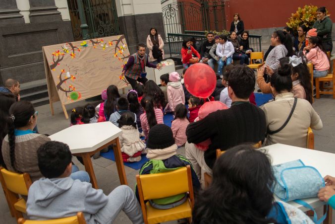 Habrá momentos para escuchar narraciones a cargo de una invitada del programa Abuelas y Abuelos Cuentacuentos. (Foto: Diego Díaz)
