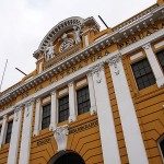 Vista frontal de la Estación de desamparados, hoy Casa de la Literatura Peruana.